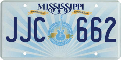 MS license plate JJC662