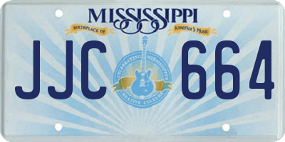 MS license plate JJC664