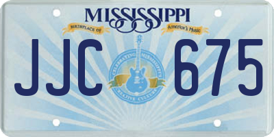 MS license plate JJC675