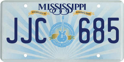 MS license plate JJC685