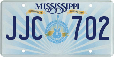 MS license plate JJC702