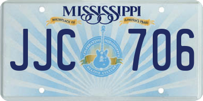 MS license plate JJC706