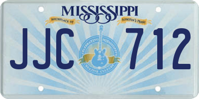 MS license plate JJC712