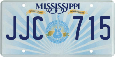 MS license plate JJC715