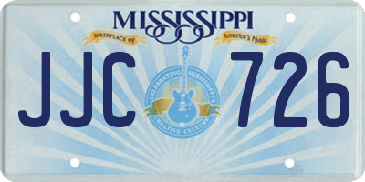 MS license plate JJC726