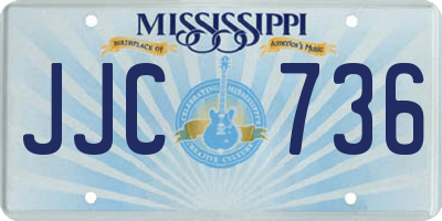 MS license plate JJC736