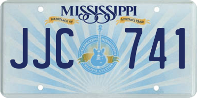 MS license plate JJC741
