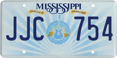MS license plate JJC754