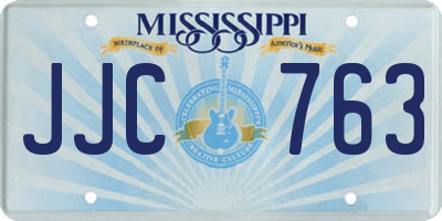MS license plate JJC763