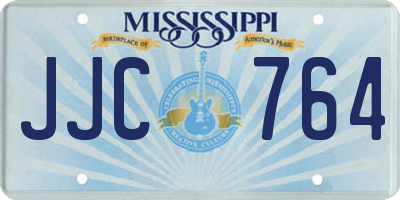 MS license plate JJC764