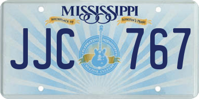 MS license plate JJC767