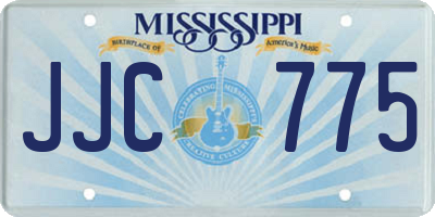 MS license plate JJC775