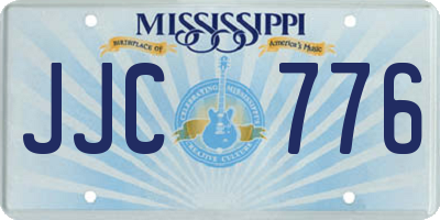 MS license plate JJC776