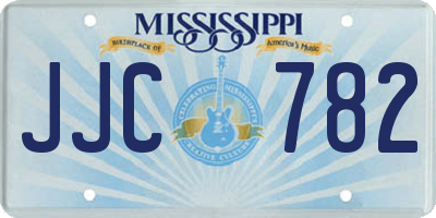 MS license plate JJC782