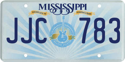 MS license plate JJC783