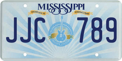 MS license plate JJC789