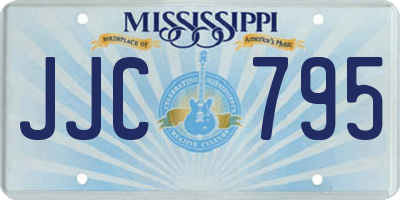 MS license plate JJC795