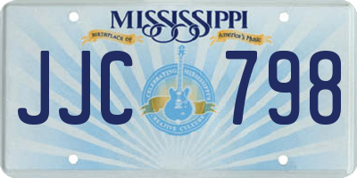 MS license plate JJC798