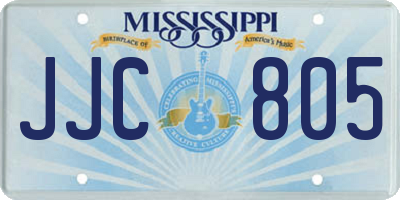 MS license plate JJC805