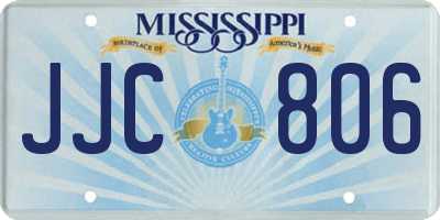 MS license plate JJC806