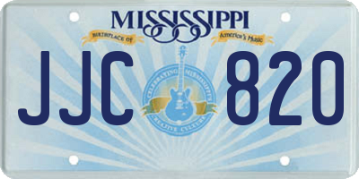 MS license plate JJC820