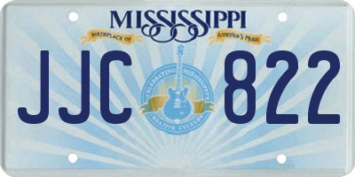 MS license plate JJC822