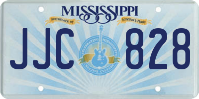 MS license plate JJC828
