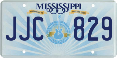 MS license plate JJC829