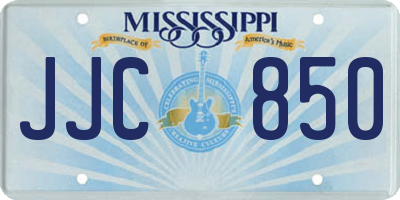 MS license plate JJC850