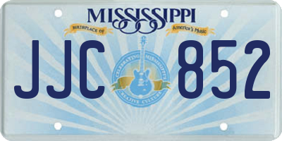 MS license plate JJC852