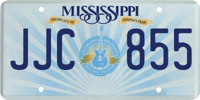MS license plate JJC855
