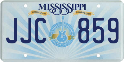 MS license plate JJC859