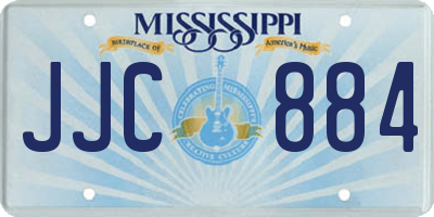 MS license plate JJC884