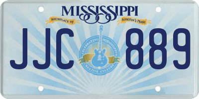 MS license plate JJC889