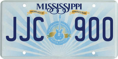 MS license plate JJC900