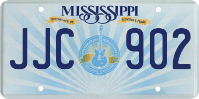 MS license plate JJC902