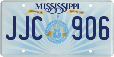 MS license plate JJC906
