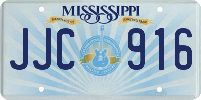 MS license plate JJC916