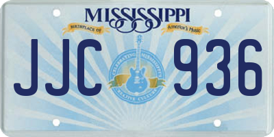 MS license plate JJC936