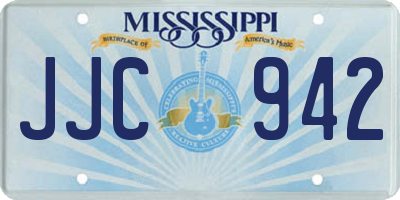 MS license plate JJC942