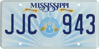 MS license plate JJC943