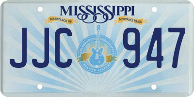 MS license plate JJC947