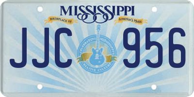 MS license plate JJC956
