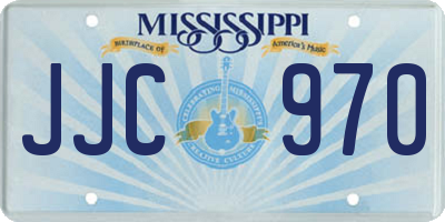 MS license plate JJC970