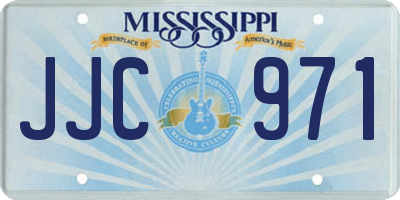 MS license plate JJC971