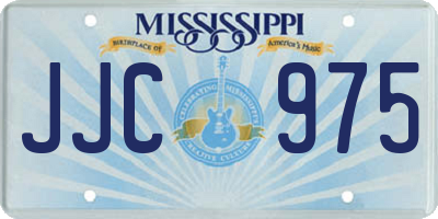 MS license plate JJC975