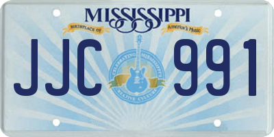 MS license plate JJC991