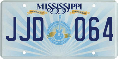 MS license plate JJD064