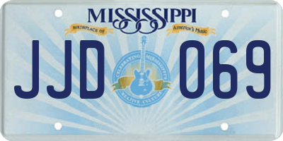 MS license plate JJD069