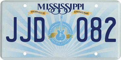 MS license plate JJD082